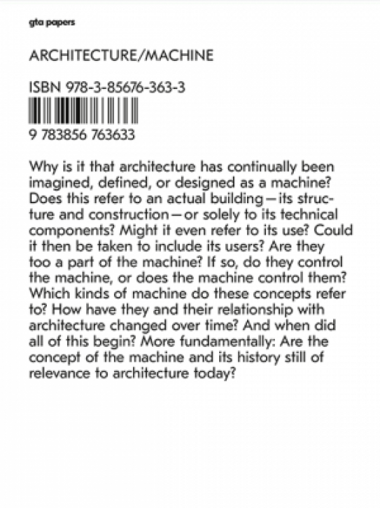 Architecture / Machine - Programs, Processes, and Performances