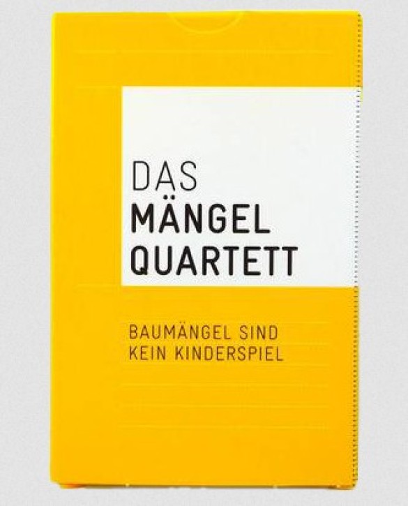 Das Mängelquartett - Baumängel sind kein Kinderspiel