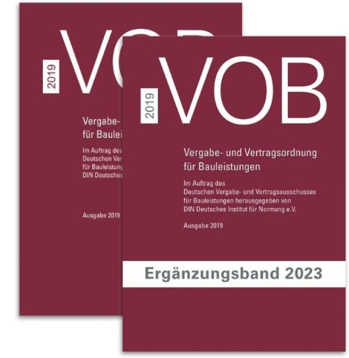 Paket VOB Gesamtausgabe 2019 + VOB Ergänzungsband 2023 