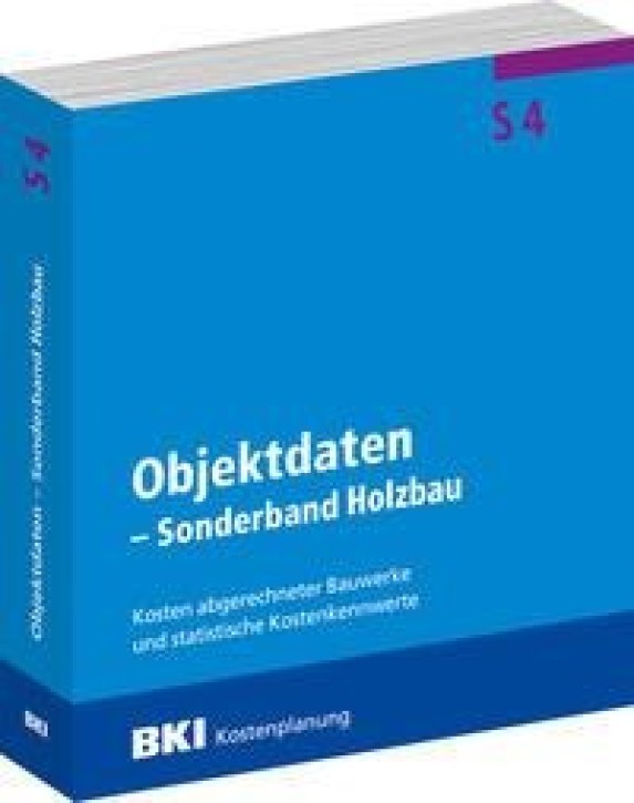 BKI Objektdaten Sonderbau S4 - Holzbau 