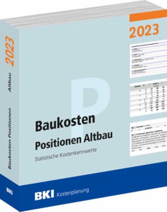 BKI Baukosten Altbau 2023 - Positionen