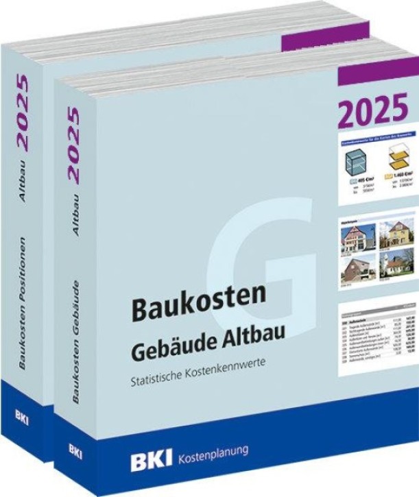 BKI Baukosten Altbau 2025 - Gebäude + Positionen 
