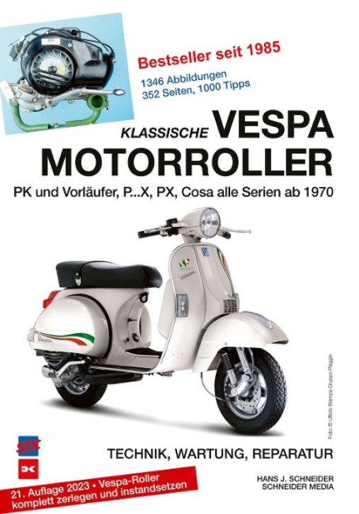 Klassische Vespa Motorroller - Alle PK-, PX- und Cosa-Modelle seit 1970