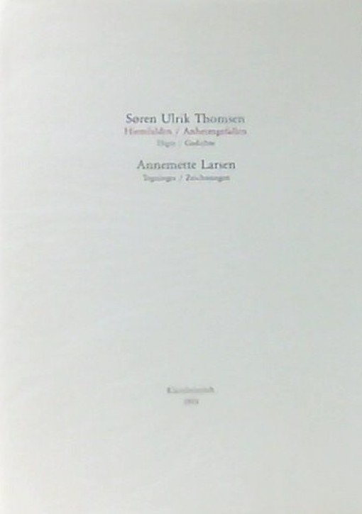 Sören Ulrik Thomsen - Anheimgefallen