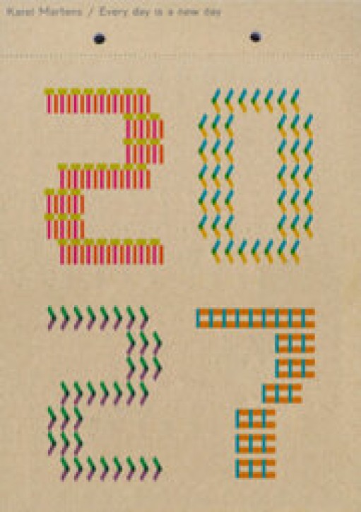 Karel Martens - Calendar 2027: Every day is a new day